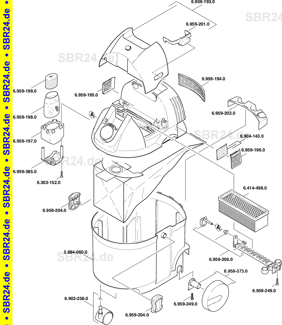 KÄRCHER Ersatzteile K 2601 PLUS * EUR 1.080-805.0