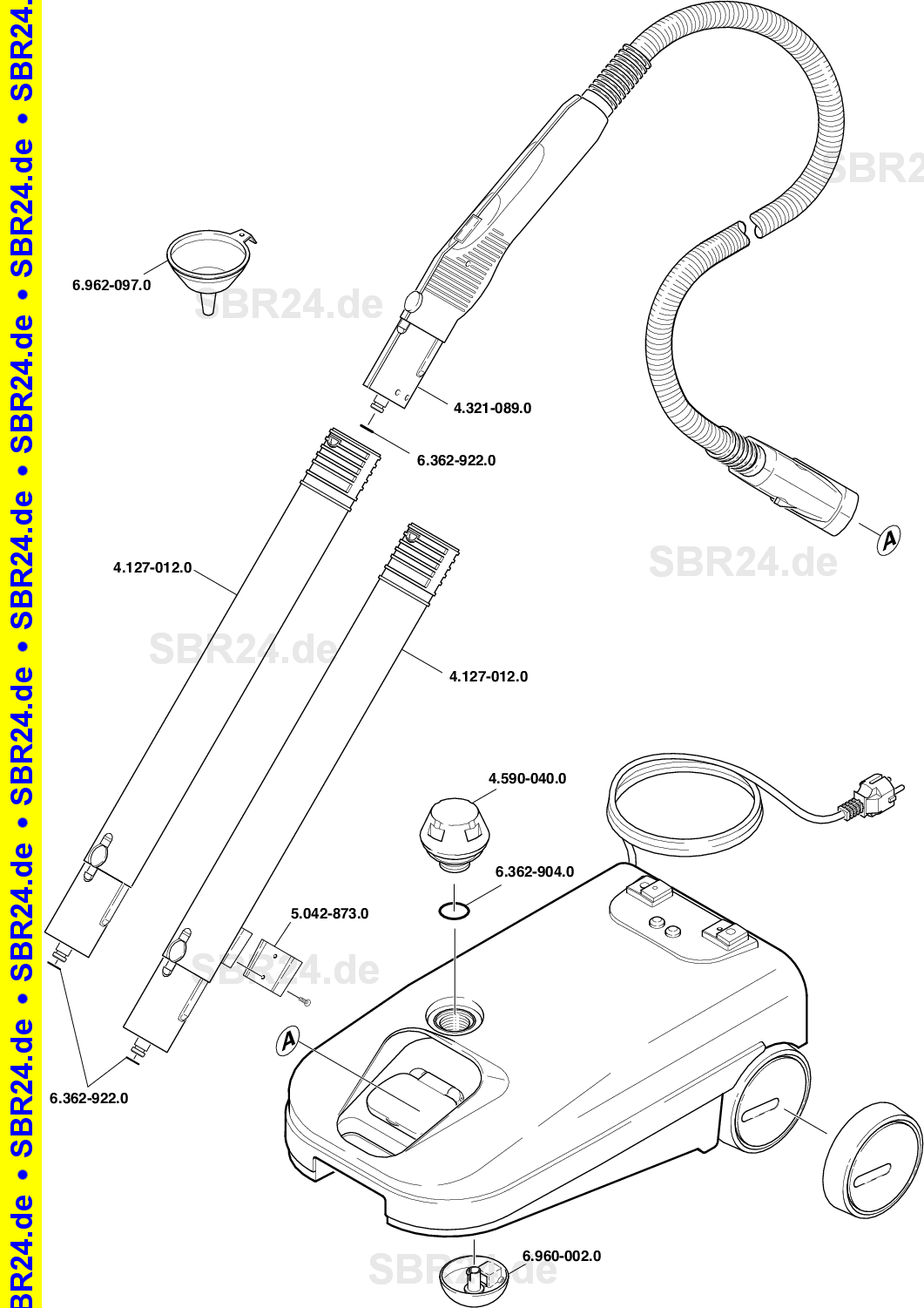 Kärcher Ersatzteile Druck Wasserpumpe Aufsatz 310 Dampfreiniger