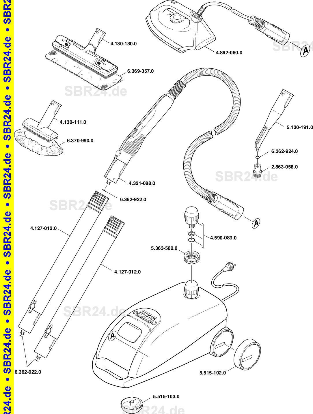 Ersatzteilliste K 1105 O.BE *EU