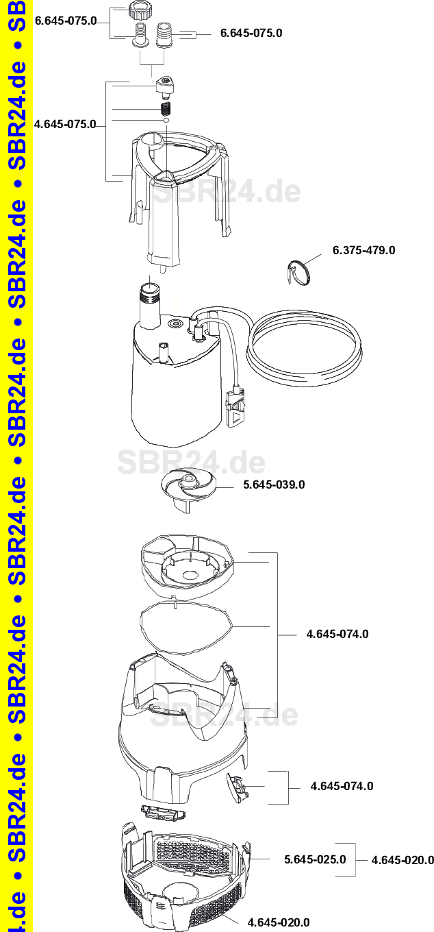 Ersatzteilliste SCP 16000 LEVEL SENSOR *EU-I