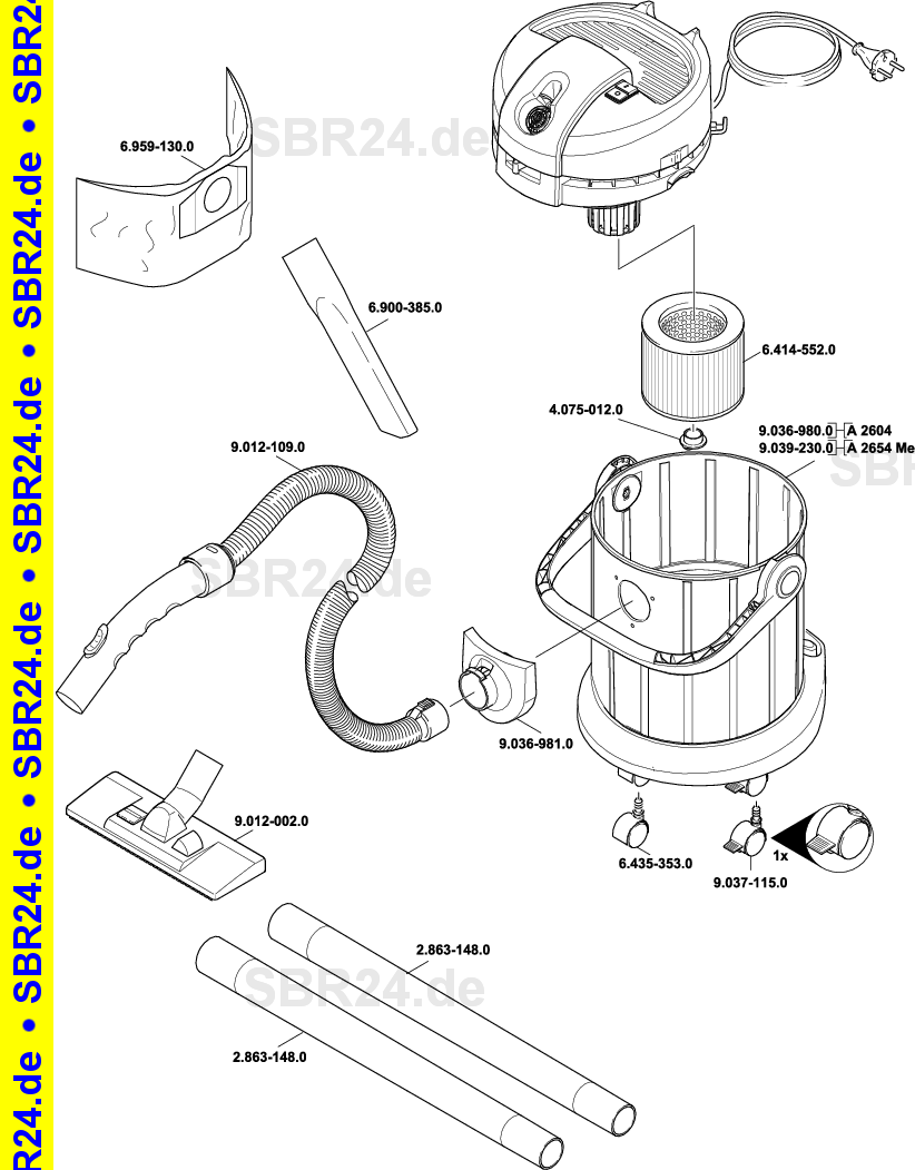 Ersatzteilliste A 2604