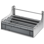 Wandkonsole f&uuml;r 2xRM Kanister, Edelstahl