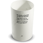 Schaumb&uuml;rstenhalter Edelstahl mit offenem Boden (wei&szlig;)