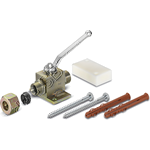 Absperrhahn, Stahl verzinkt